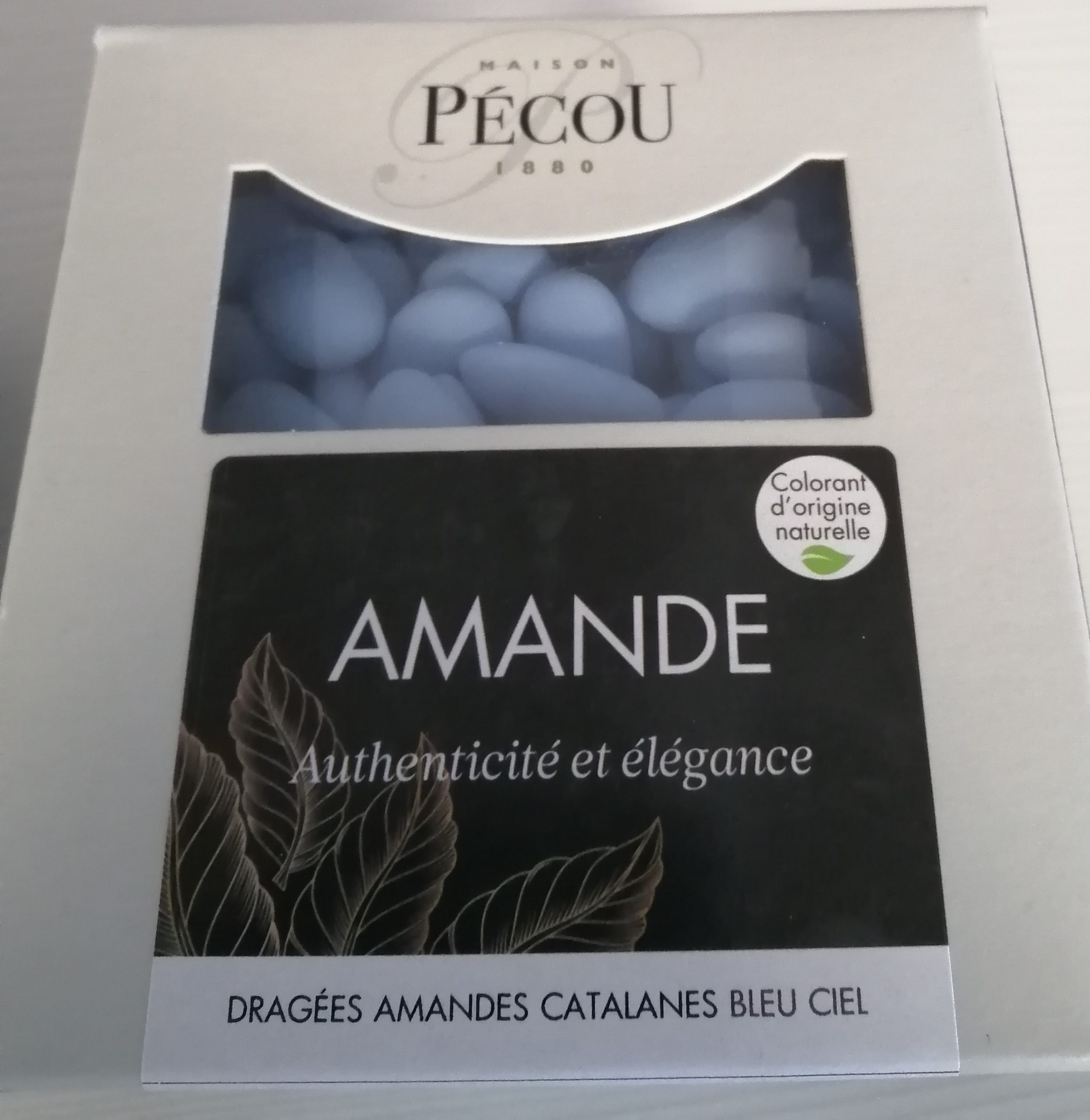 Dragées amande catalane Pécou bleu ciel