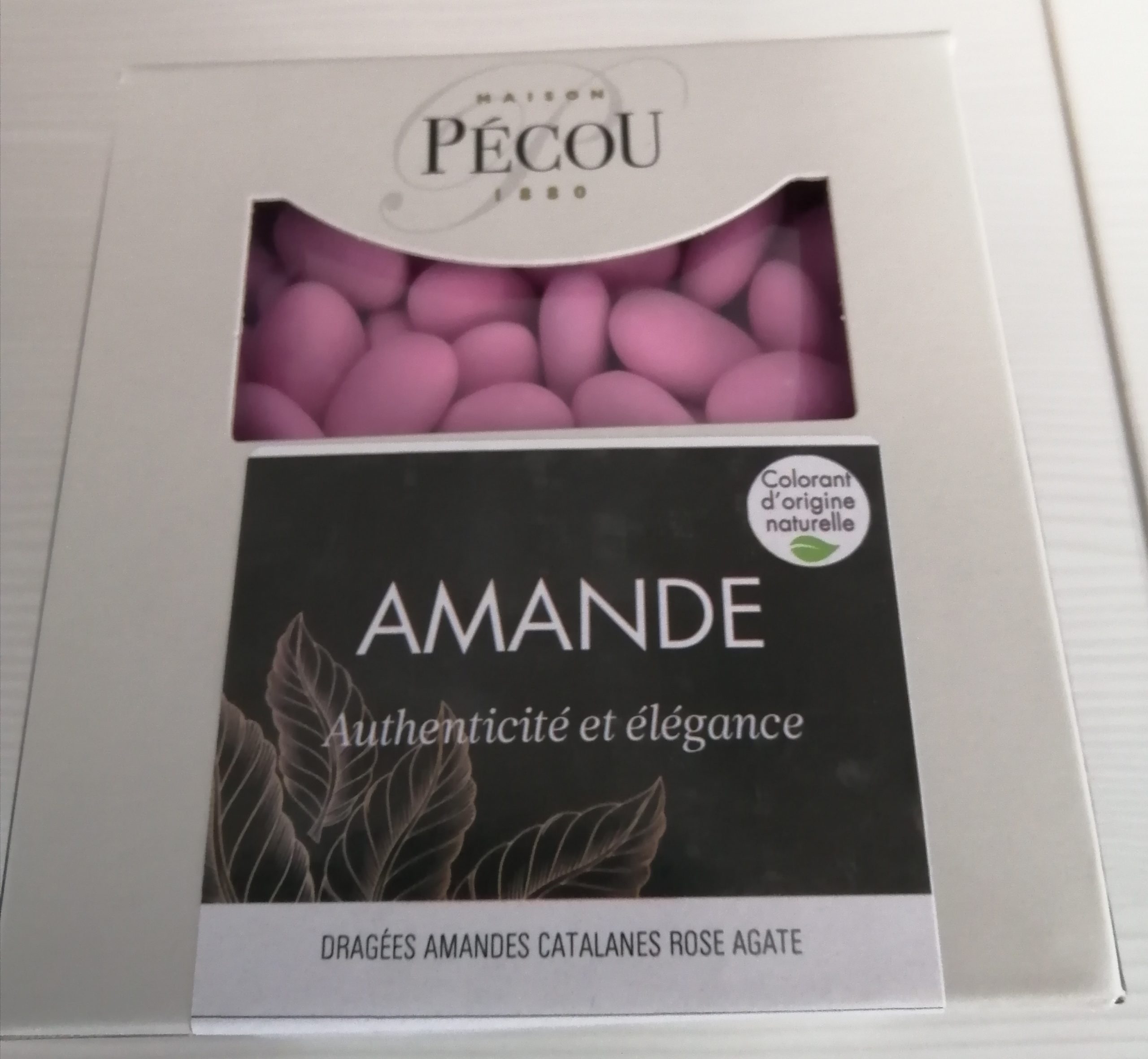 Dragées amandes catalane couleur blanche par 1 kg - PECOU